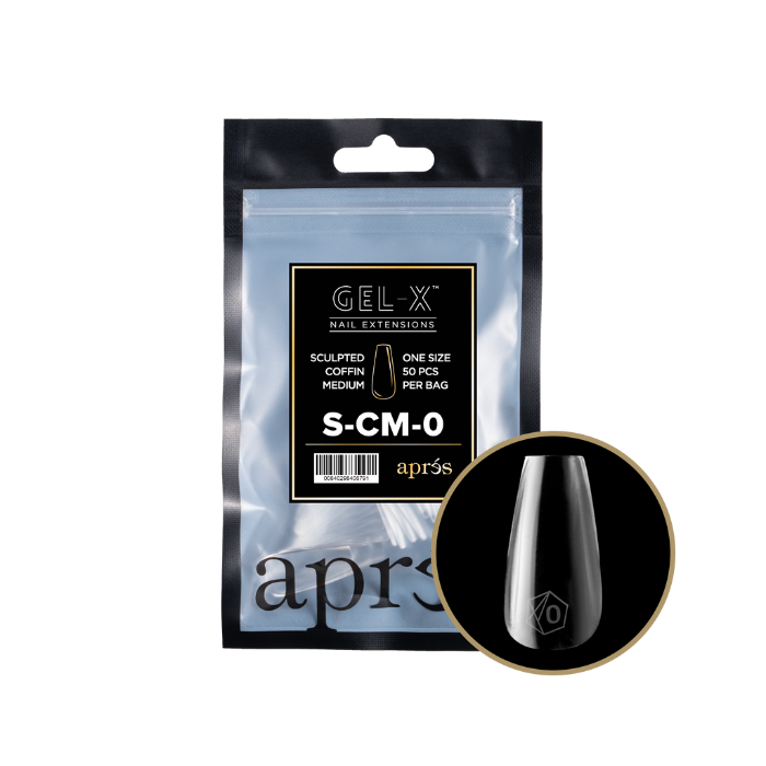 Apres gel-x sculpted coffin 2.0 refill bag - medium / nail