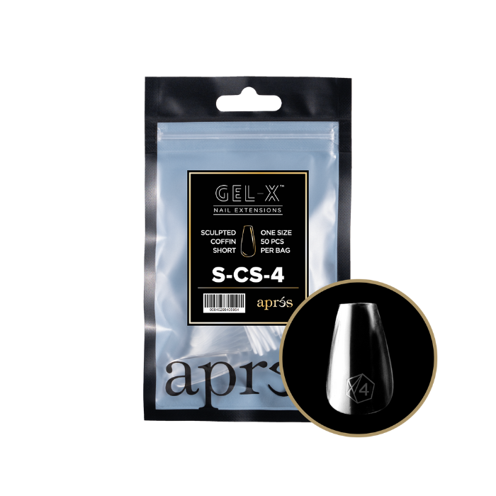 Apres gel-x sculpted coffin 2.0 refill bag - short / 4