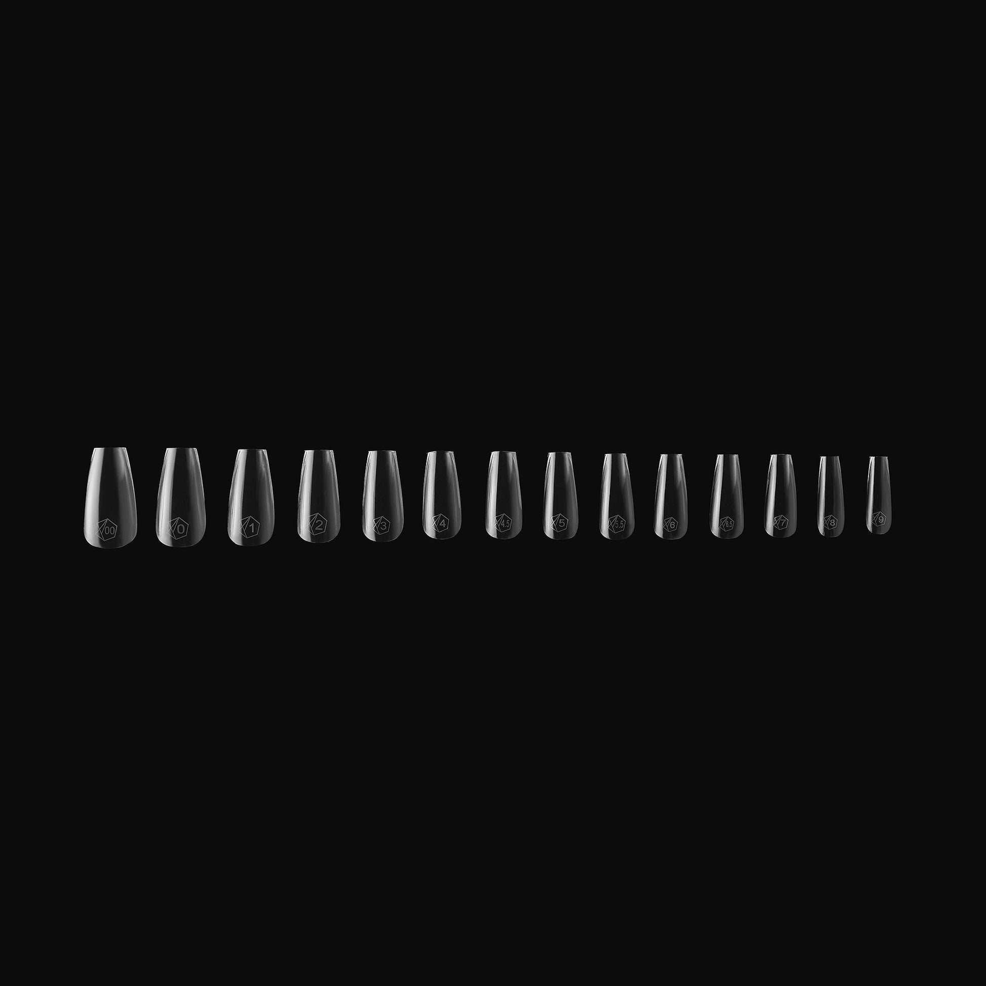 Apres gel-x sculpted coffin medium box of tips 14 sizes