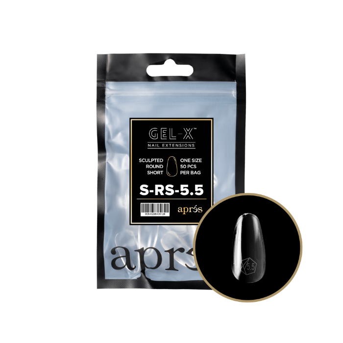 Apres gel-x sculpted round 2.0 refill bag - short / 5.5