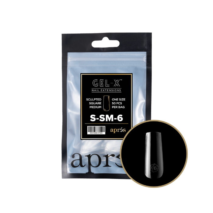 Apres gel-x sculpted square 2.0 refill bag - medium / 6