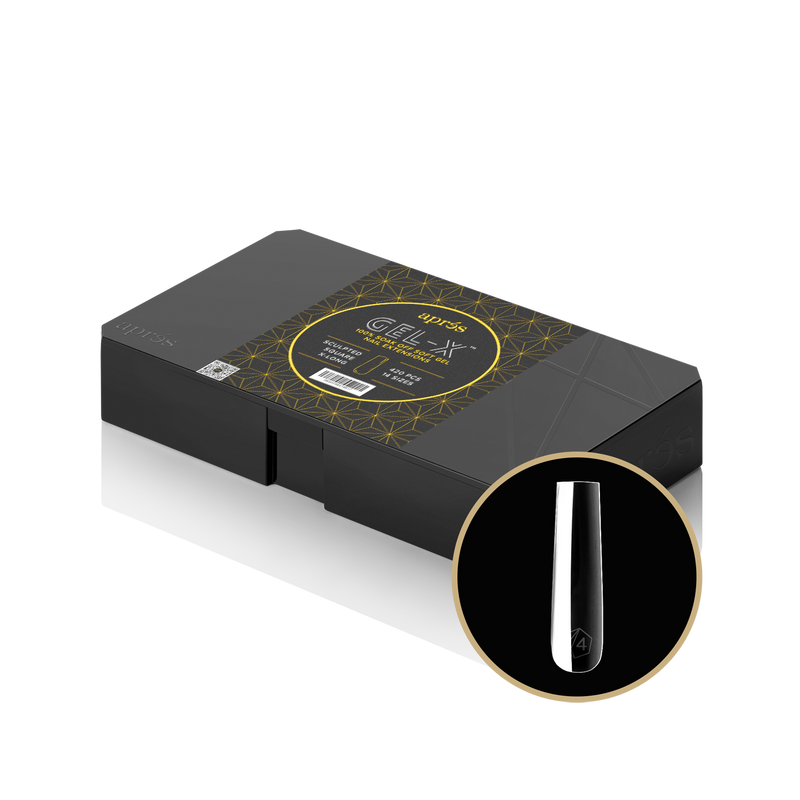 Apres gel-x sculpted square extra long 2.0 box of tips 14