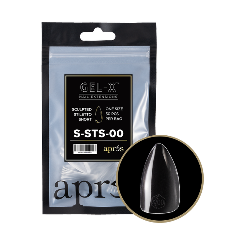 Apres gel-x sculpted stiletto 2.0 refill bag - short / 00