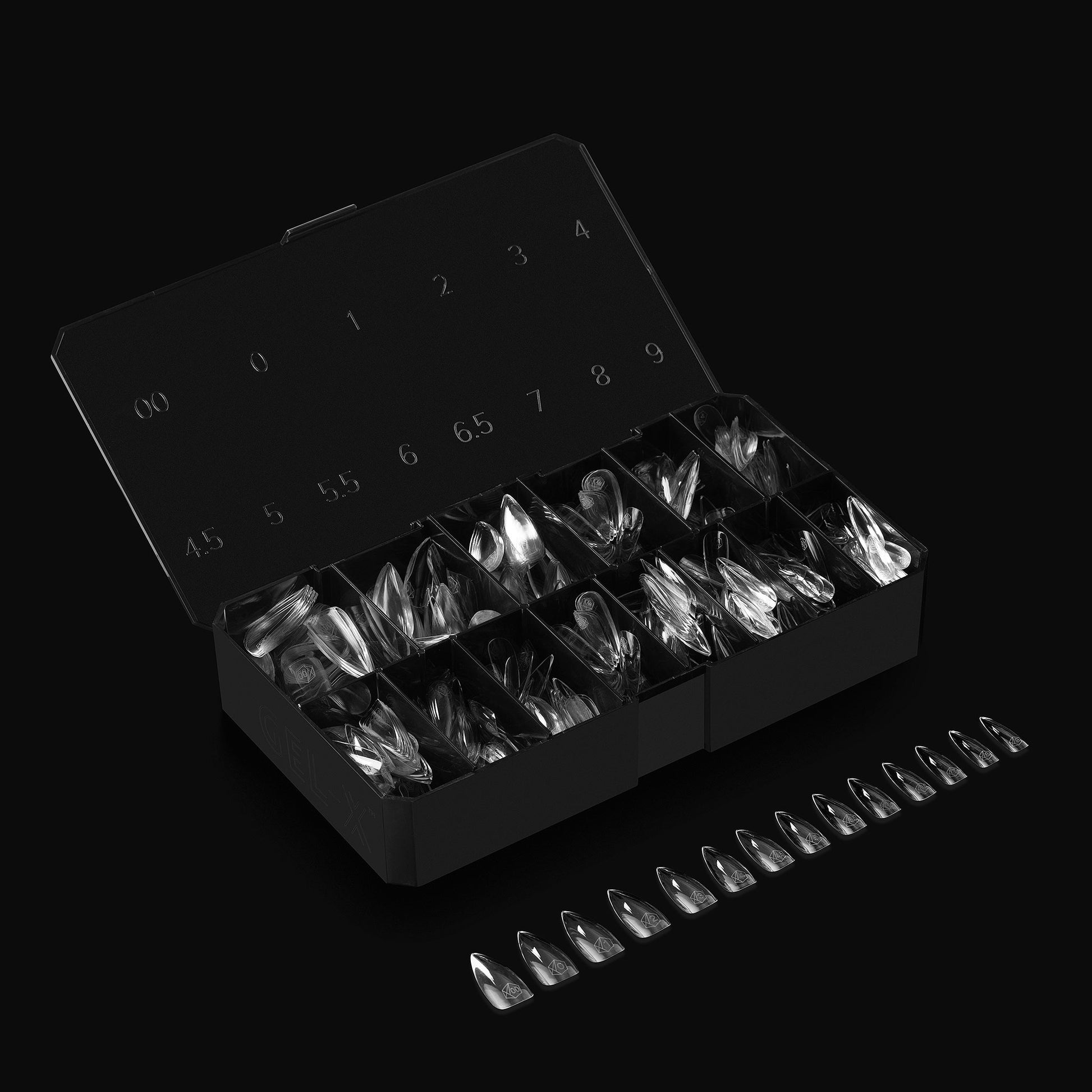 Apres gel-x sculpted stiletto medium 2.0 box of tips 14