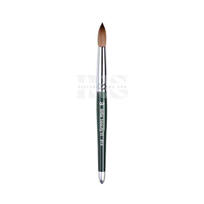 AREE Beauty 100% - Kolinsky Brush Emerald Wood #14