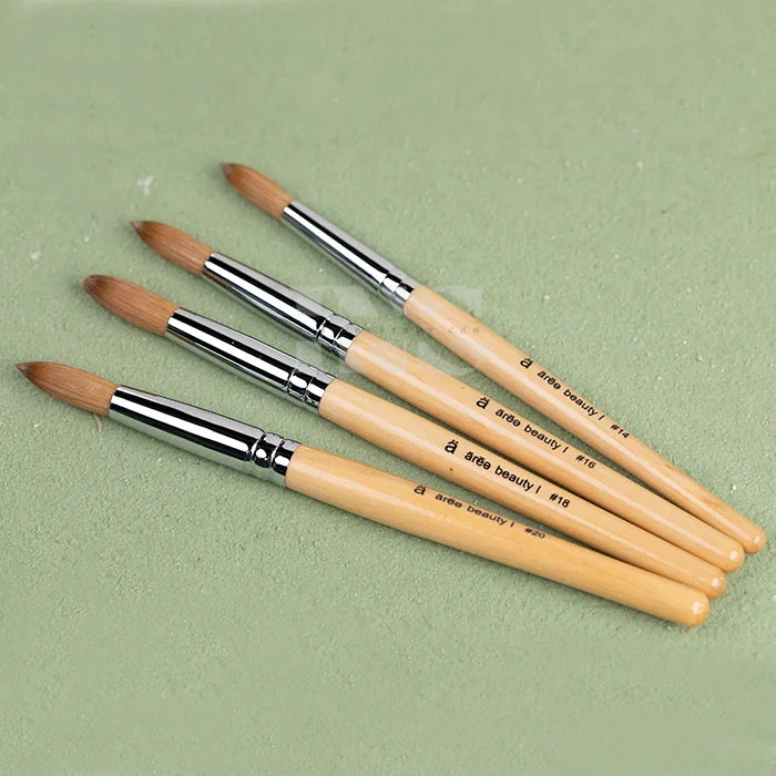 AREE Beauty 100% - Kolinsky Brush Light Wood #14