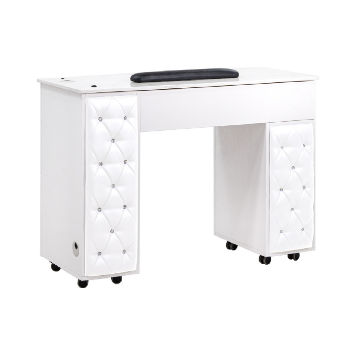 Ayc drexel tufted single manicure table (w2) - white