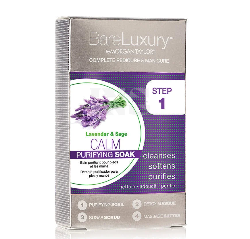Bare luxury pedi 4 step - 48/box - calm - lavender & sage