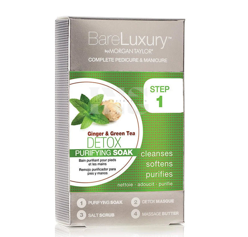 Bare luxury pedi 4 step - 48/box - detox - ginger & green