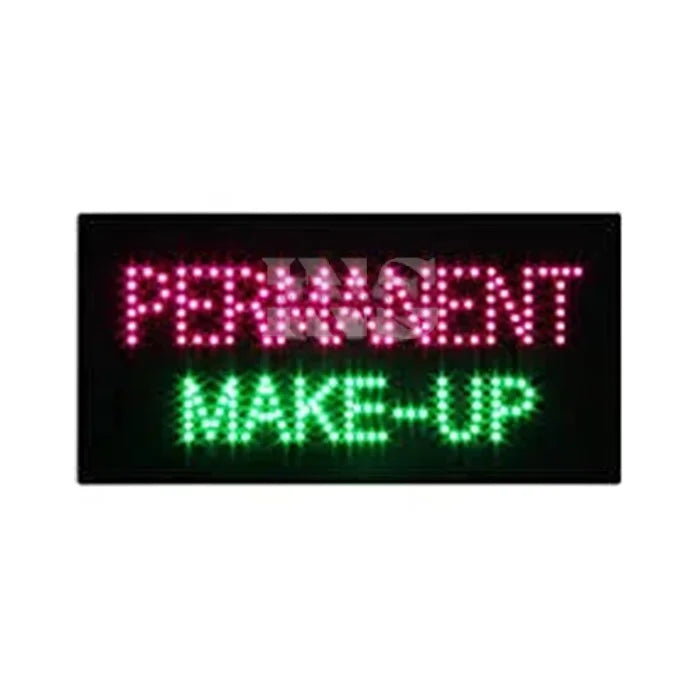 BK LED SIGN LD180A PERMANENT MAKE-U - Neon Sign