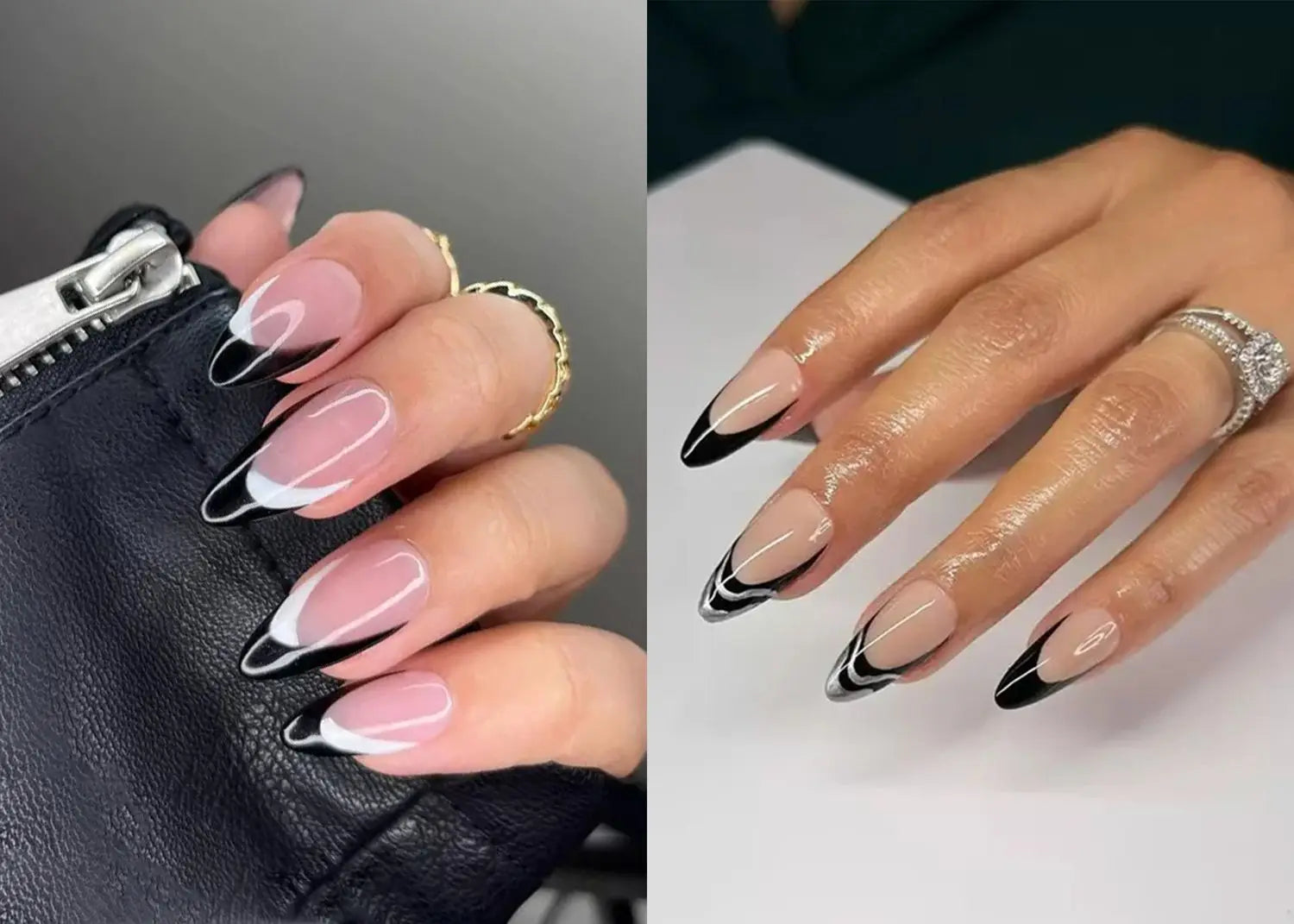 25 Black French Tip Nail Ideas to Try