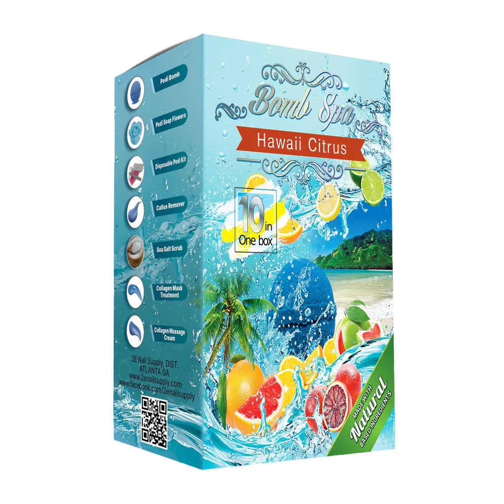 Bomb spa 10 in 1 - 80/box - hawaii citrus - spa treatment