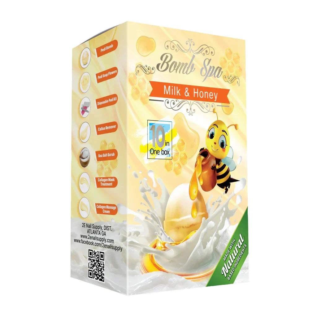 Bomb spa 10 in 1 - 80/box - milk & honey - spa treatment