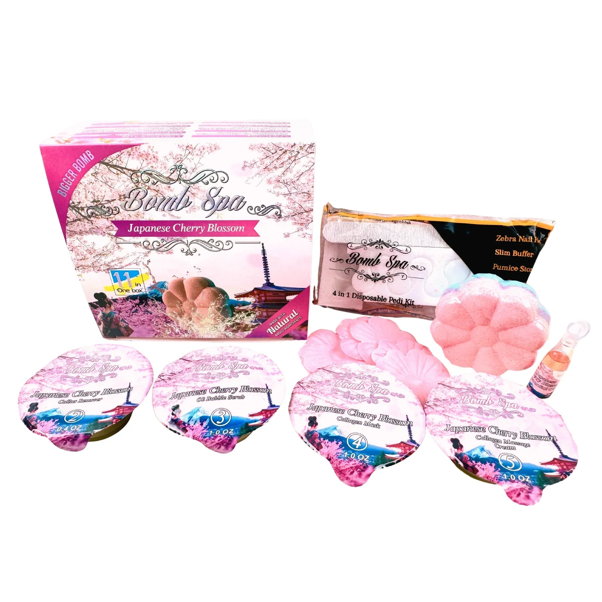 Bomb spa 11 in 1 - 80/box - cherry blossom - spa treatment