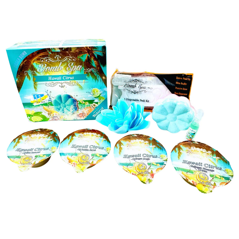 Bomb spa 11 in 1 - 80/box - hawaii citrus - spa treatment