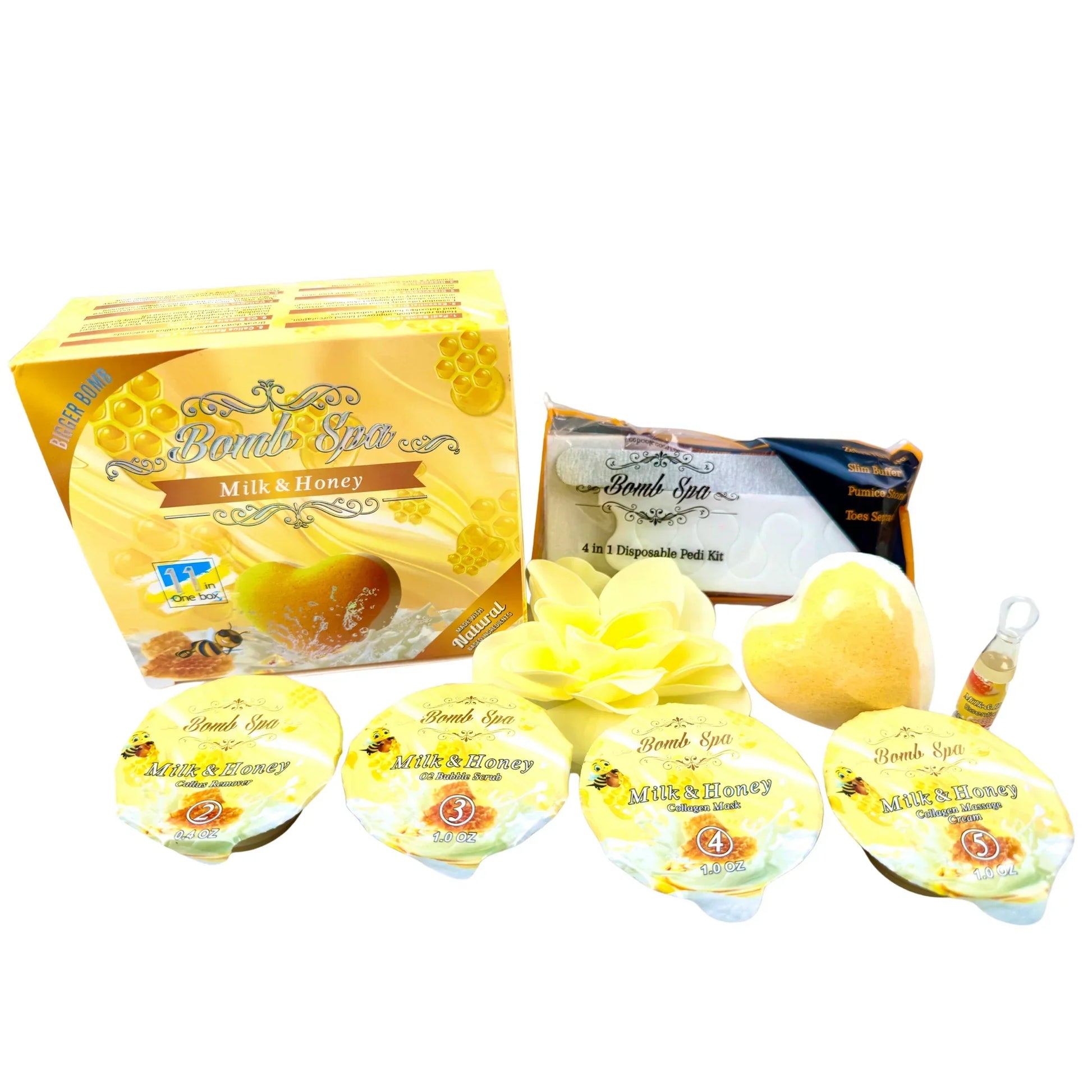 Bomb spa 11 in 1 - 80/box - milk & honey - spa treatment