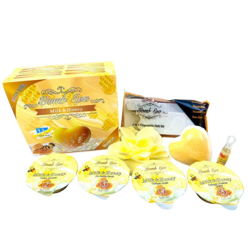 Bomb spa 11 in 1 - 80/box - milk & honey - spa treatment