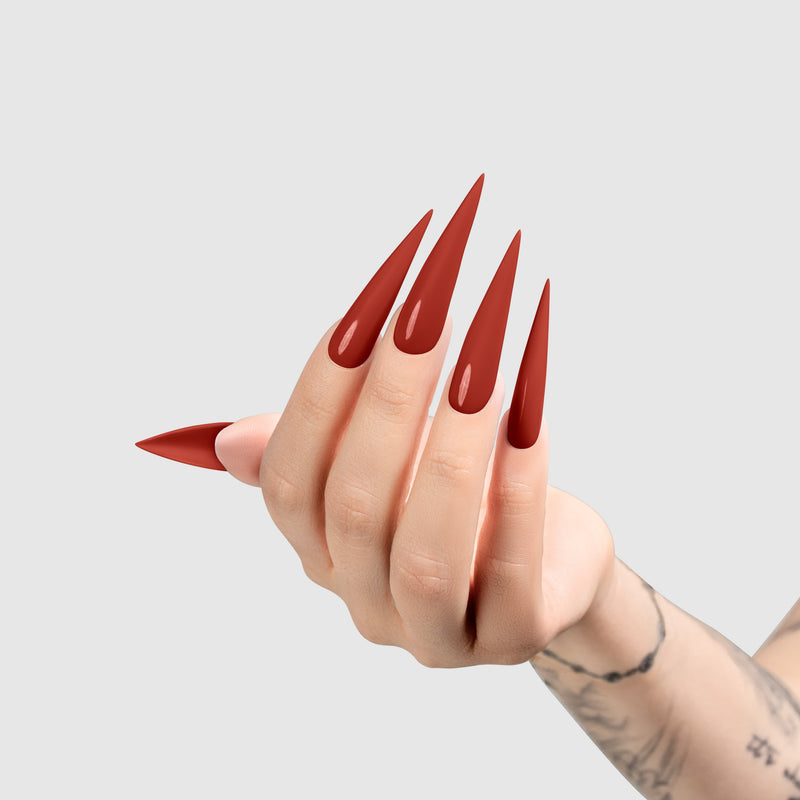 CHAUN LEGEND Gel - Koko Red LG5213 - Light Hand Swatch