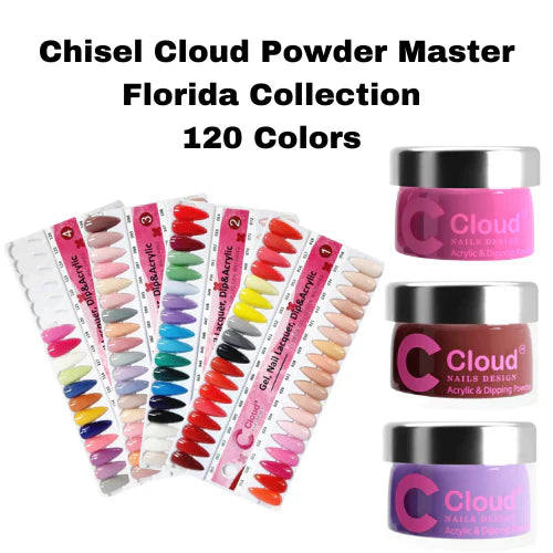 Chisel cloud florida powder collection - 120 colors - dip