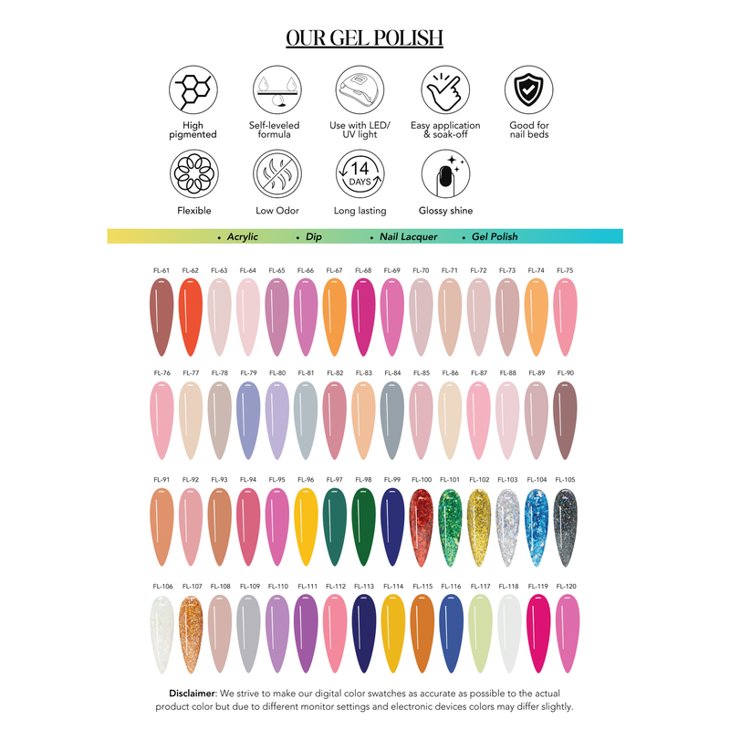 Chisel cloud florida trio collection - 120 colors - nail