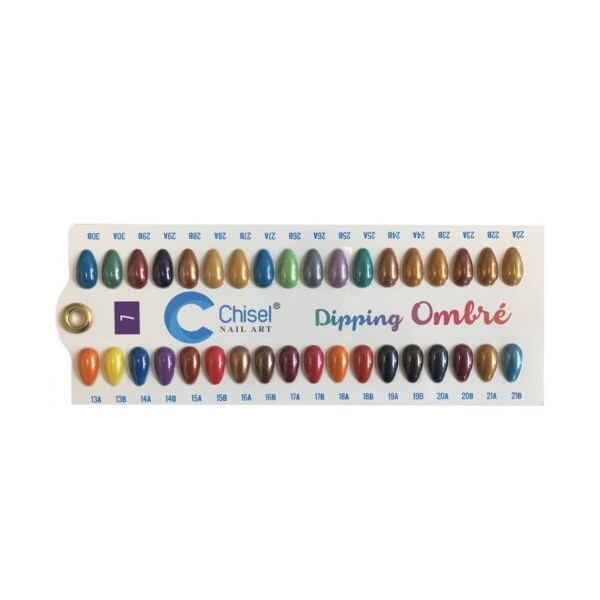 Chisel dip sample color chart 07 (standard 13a-30b) - color
