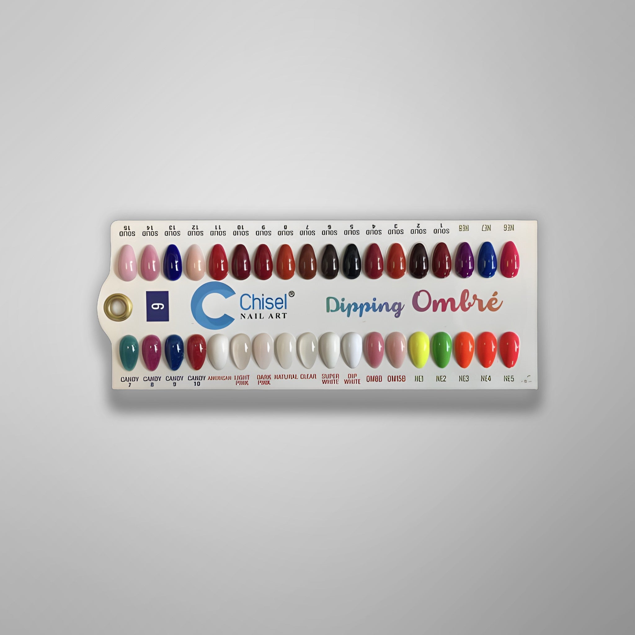 Chisel Dip Sample Swatch 09 (CANDY 7-10, NEON NE01-NE08, SOLID 1-15, AMERICAN, OM8B, OM 15B...)