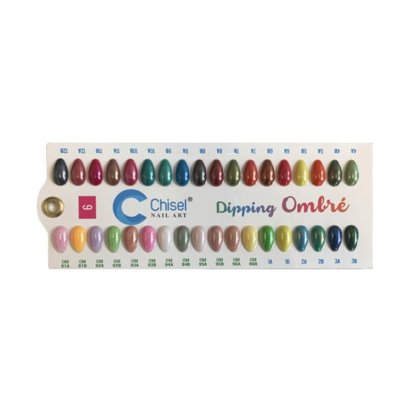Chisel dip sample color chart 06 (om91a - om96b metallic
