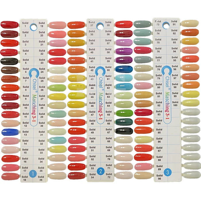 CHISEL Sample Color Chart 100 Trio