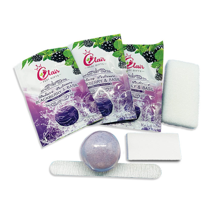 Clair pedi gifts 7 step single - blackberry & basil