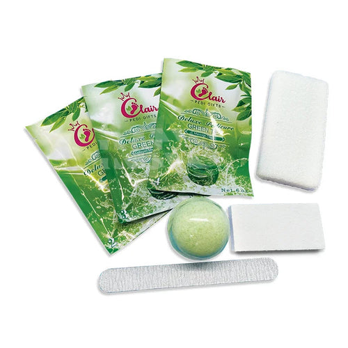 CLAIR PEDI GIFTS Green Tea 7 Step 140/Box