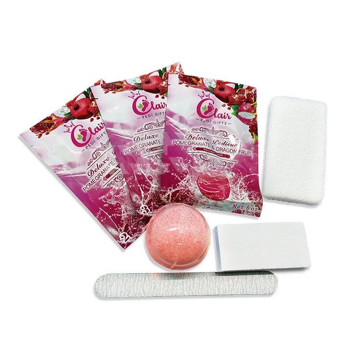 CLAIR PEDI GIFTS Pomegranate & Dragon Fruit 7 Step 144/Box