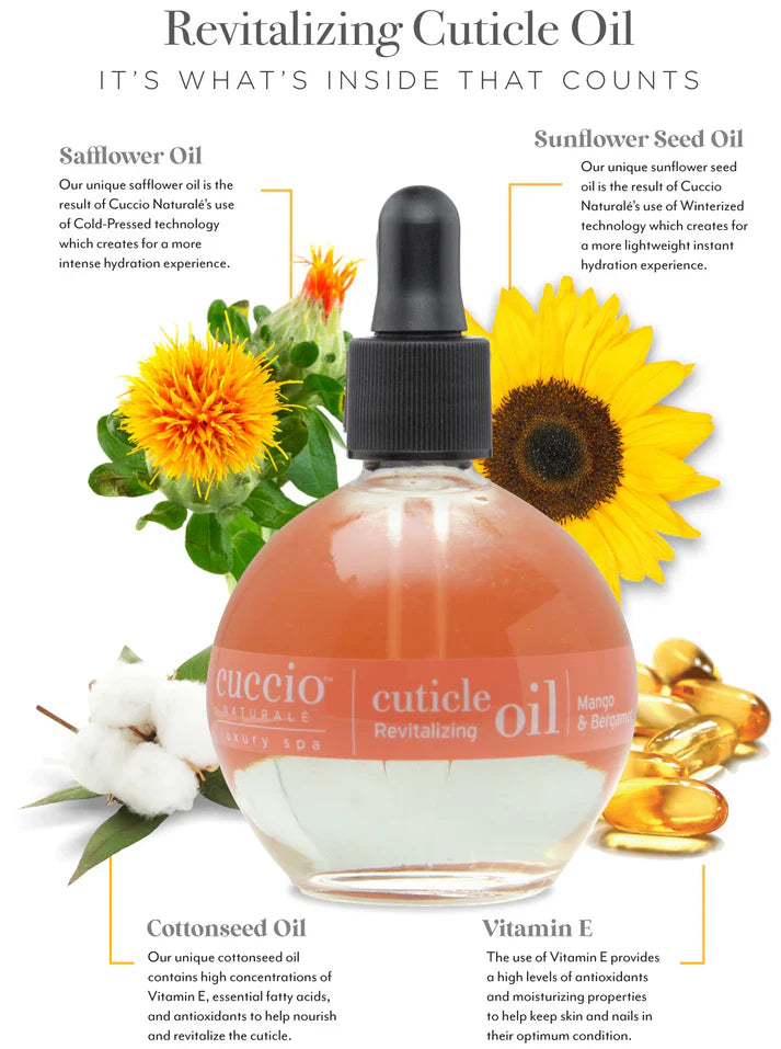 Cuccio mango & bergamot honey cuticle oil 2.5 oz - cuticle