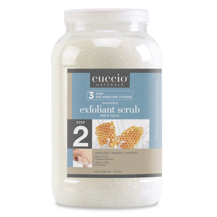 Cuccio step #2 milk & honey sea salt scrub gallon - salt