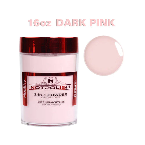 NOTPOLISH 2 in 1 Powder - Dark Pink Refill - 16 oz