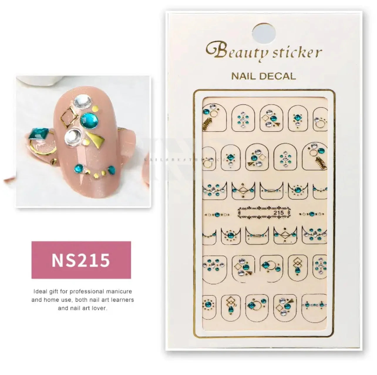 Design Nail Sticker 3D Art - NS215 - Nail Sticker