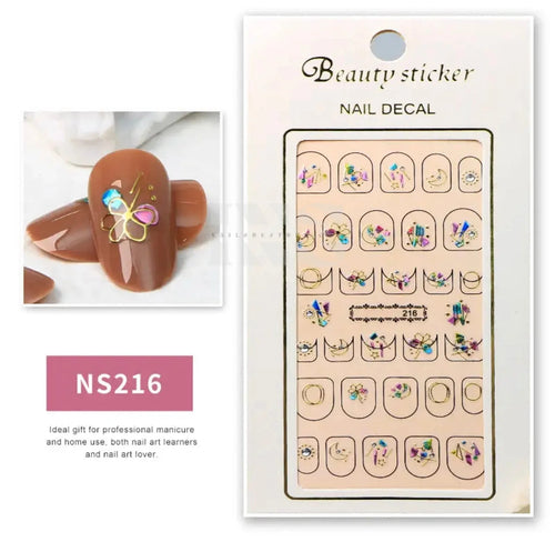 Design Nail Sticker 3D Art - NS216
