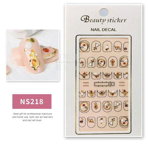 Design Nail Sticker 3D Art - NS218