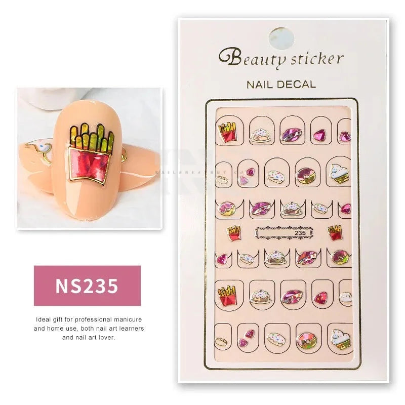 Design Nail Sticker 3D Art - NS235 - Nail Sticker