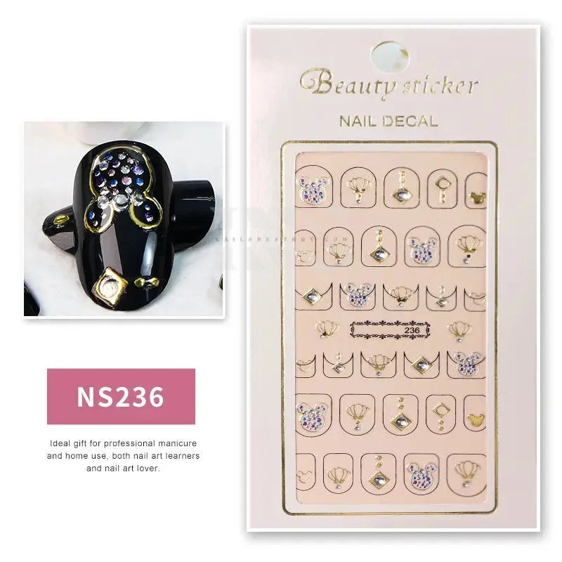 Design Nail Sticker 3D Art - NS236 - Nail Sticker