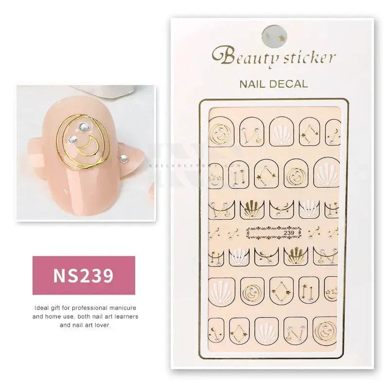 Design Nail Sticker 3D Art - NS239 - Nail Sticker