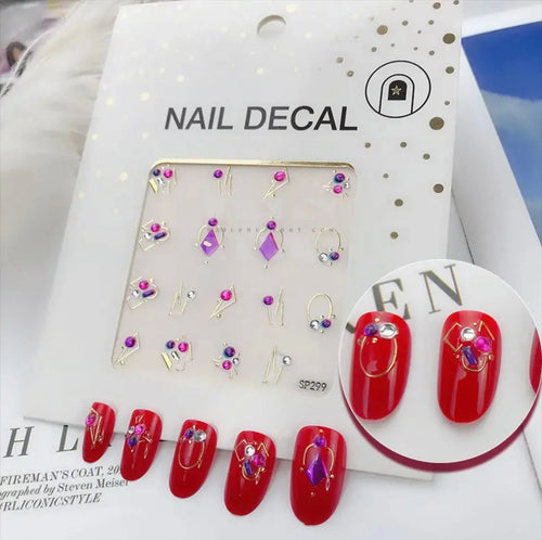 Design Nail Sticker 3D Art - SP299 - Nail Sticker