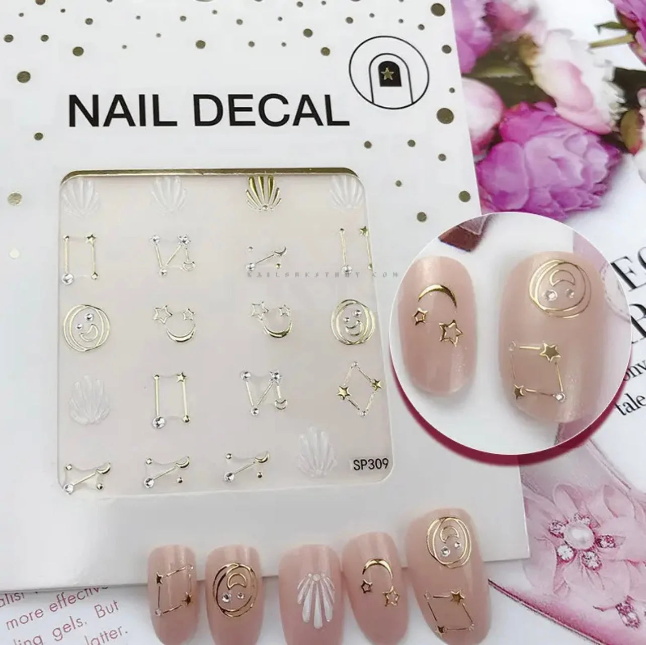 Design Nail Sticker 3D Art - SP309 - Nail Sticker