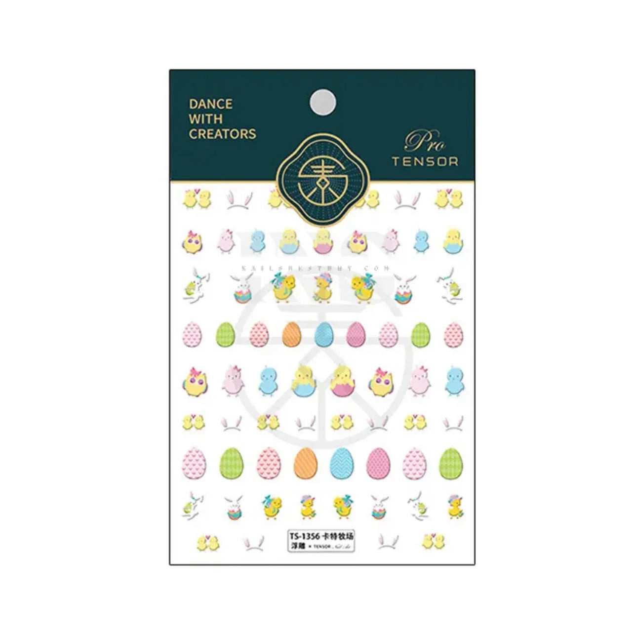 Design Nail Sticker 5D Art - Easter 1356 - Nail Sticker