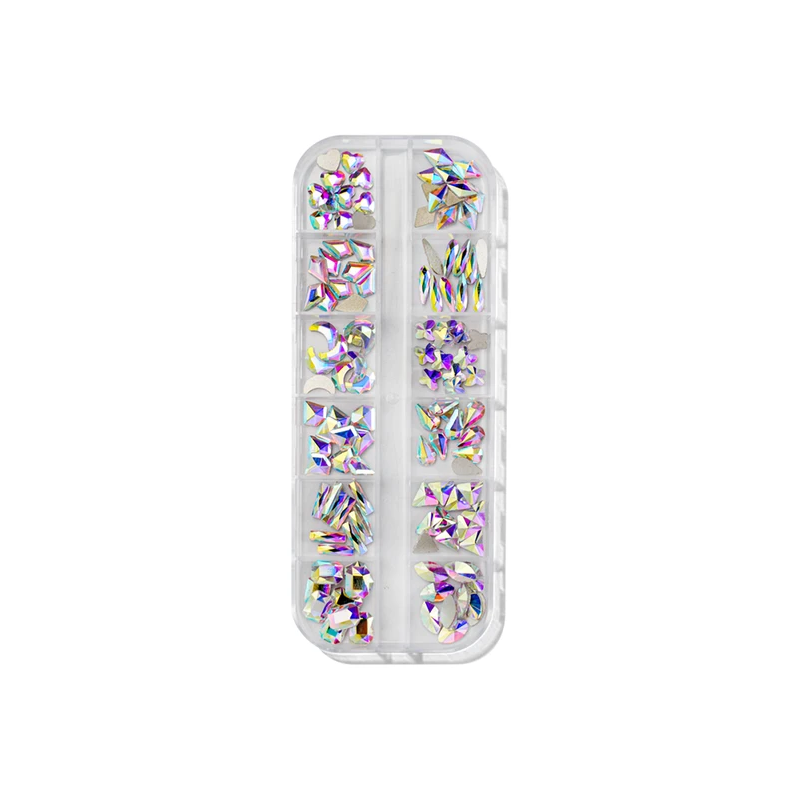 Diamond rhinestone ab 12 shape (120pcs) - rhinestone