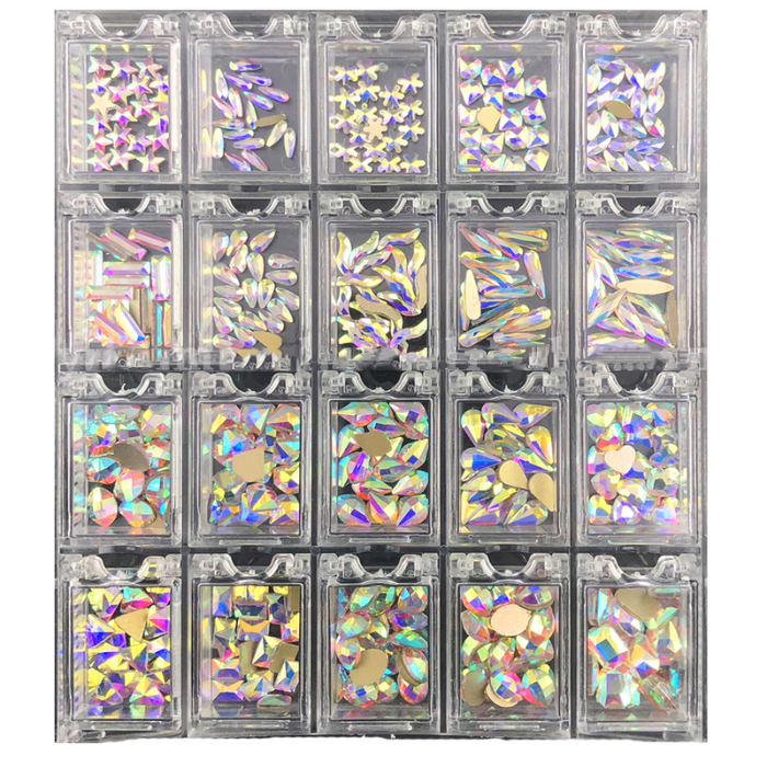Diamond rhinestone ab 20 shape (400pcs) - rhinestone