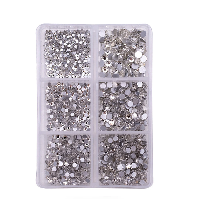 Diamond rhinestone clear 6 sizes (900pcs) - rhinestone