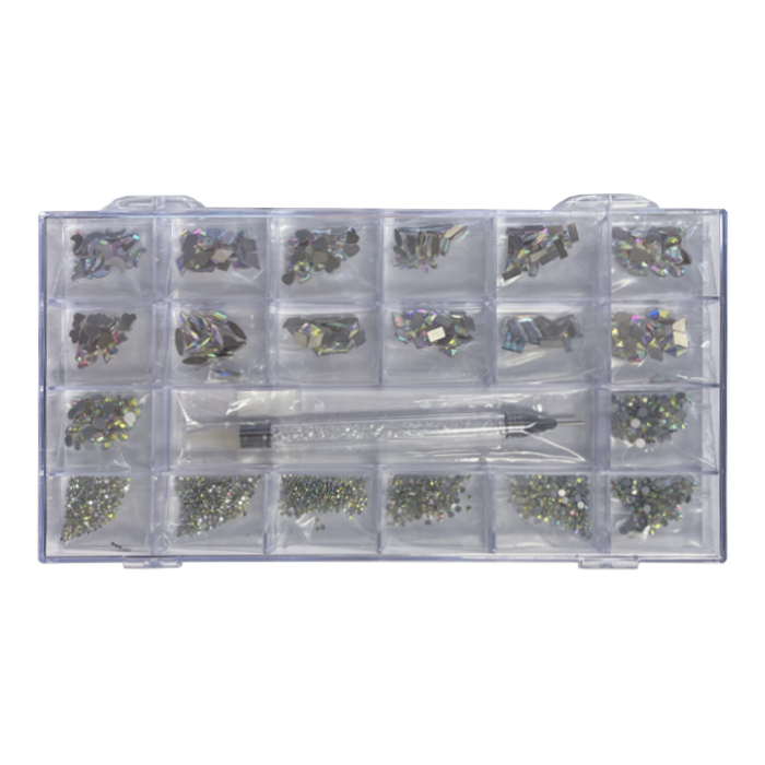 Diamond rhinestones kit ab 21 shape (2800pcs) - rhinestone