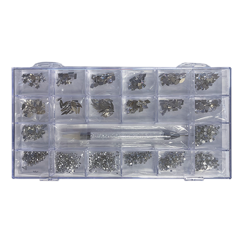 Diamond Rhinestones Kit CLEAR 21 Shape (2800pcs)