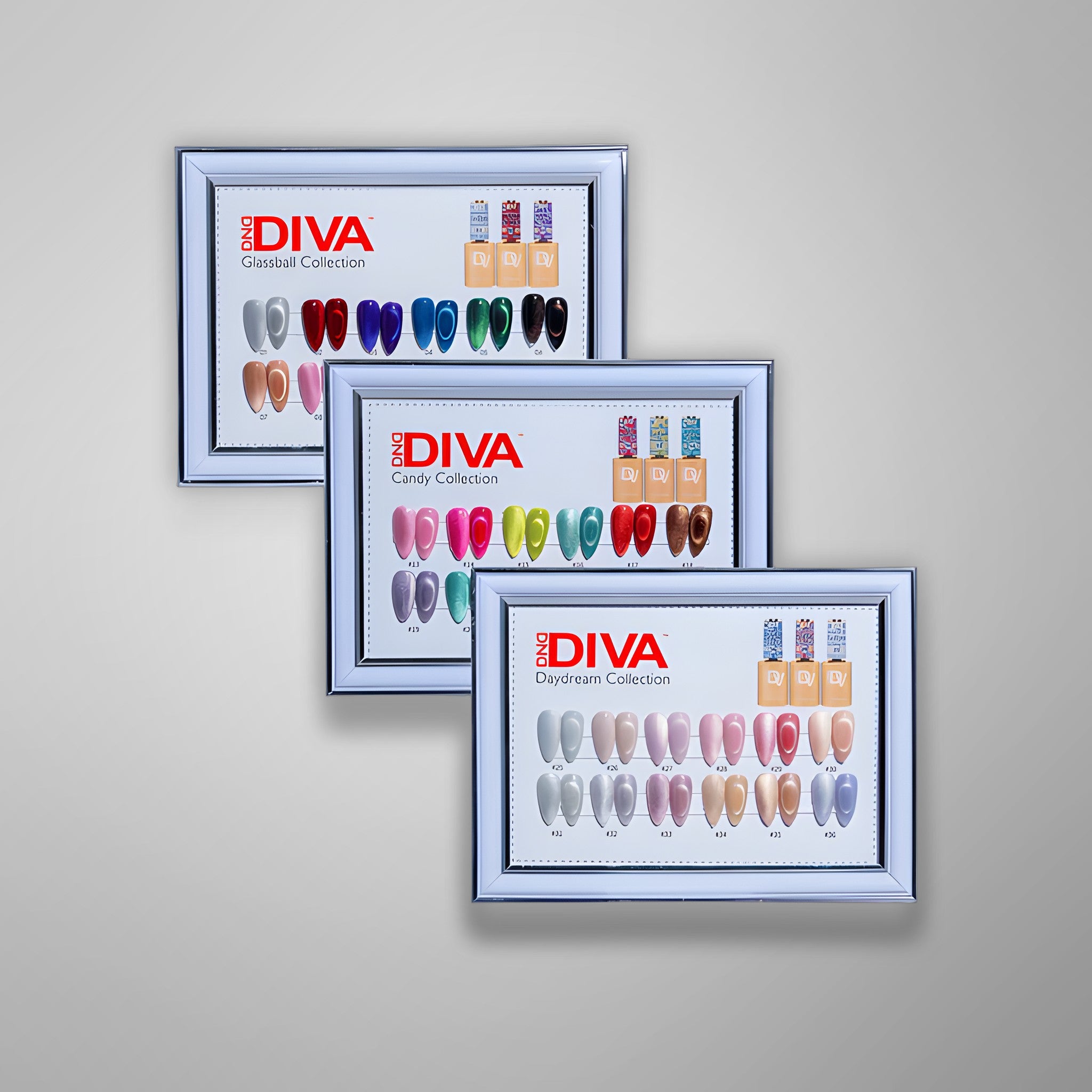 Diva Framed Swatch Chart 9D Cat Eye