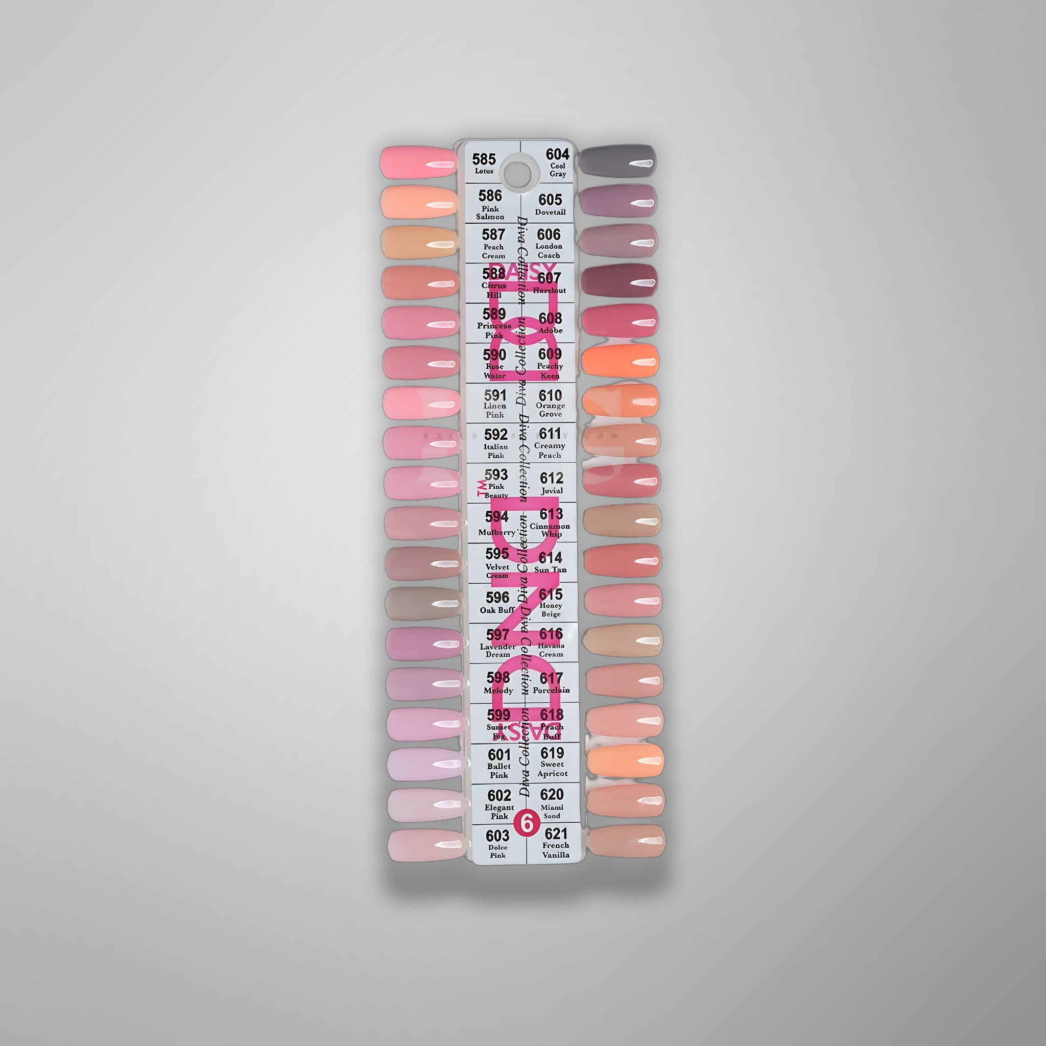 DND Duo Gel - Collection 6 (585 - 621) - 36 pc - Free Chart